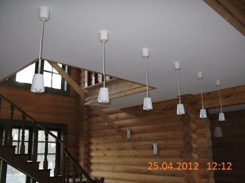Интерьер потолков в деревянном доме (49 фото)